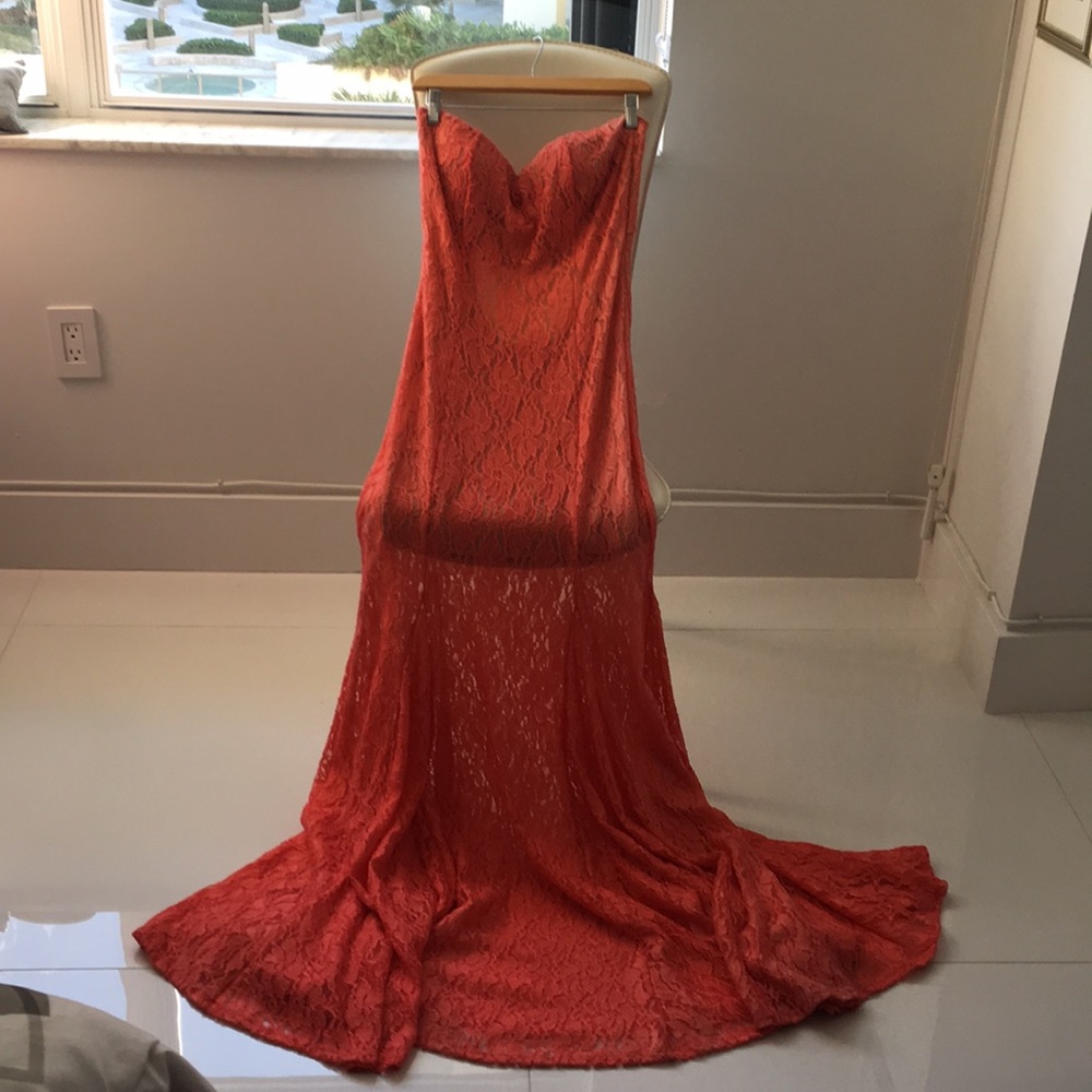 Long lace dress